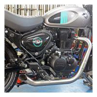 sistema de escape royal enfield hunter 350 mass hot rod