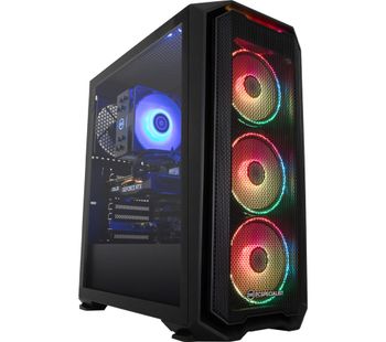 PC SPECIALIST Tornado R7 Gaming PC - AMD Ryzen 7, RTX 2060, 2 TB HDD & 512 GB SSD, Transparent