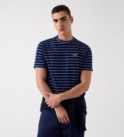 guess para hombre m6gi12k2993 camiseta a rayas marino s casual algodon manga corta