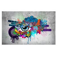 papel pintado 3d - graffiti eye 200x140 cm