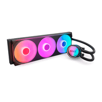 nzxt kraken core rgb - 360mm aio liquid cooler with rgb cap  rgb core fan black rl-kr36c-b1