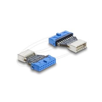 Adaptador USB DeLock 67344 5 Gbps 20 pines a Type-E Azul