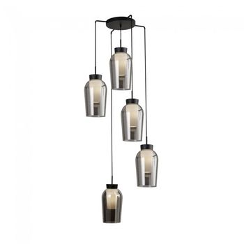 Lámpara colgante nora mármol negro (5 luces)