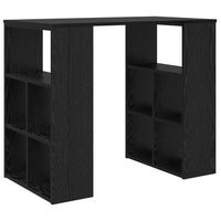 escritorio roble negro madera de ingenieria 90 x 50 x 75 cm vidaxl