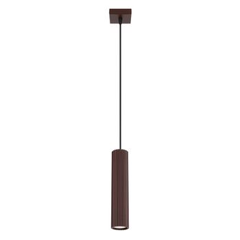 Lámpara colgantes marrón aluminio alt. 118 cm