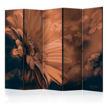 Biombo - Gerbera In Bronze Ii (225x172 Cm)