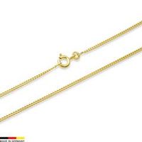 cadena barbada oro de 14 quilates 45cm