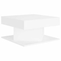 mesa de cafe - mesa de centro madera contrachapada blanco 57x57x30 cm