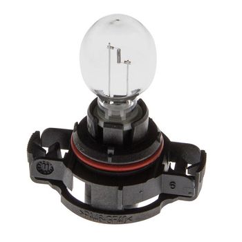 PS19W Single Bulb Round Bulb Black Base