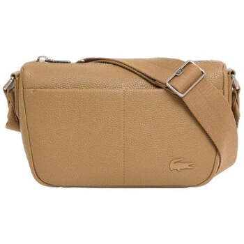 Lacoste Bolso Bolso tipo satchel Magnus Marrón Cookie Cuero para hombre