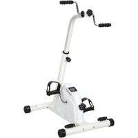 sportnow bicicleta de entrenamiento para manos brazos rodillas y piernas ajustable en altura pantalla lcd 60 x 40 x 86-91 cm blanco