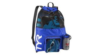 Bolsa de natacion tyr big mesh mummy 40l azul
