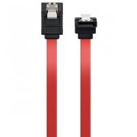 ewent cable sata3 acodado 50cm rojo