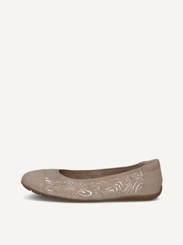 CAPRICE Ballerina, beige, made of Leather, Size 41
