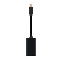 nanocable cable adaptador mini displayport macho a hdmi hembra 15cm negro
