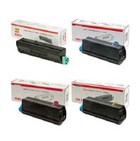 original multipack oki c5400 printer toner cartridges 4 pack -42804508