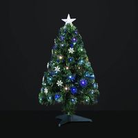 vilnius 74 led arbol de navidad de fibra optica h90cm
