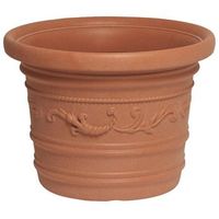 macetero color terracota resina redondo ar 60 cm - neoferr