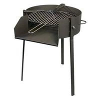 barbacoa redonda con soporte paella o60x75cm 71582