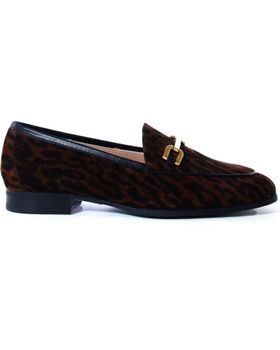de UNISA UNISA MOCASÍN DAIMIEL DE PIEL ANIMAL PRINT CON SUELA GOMA TEKA