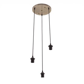 Armazon plafon nia 3xe27 cuero regx30x30cm
