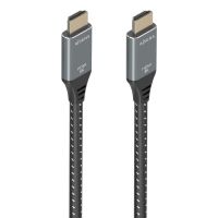 cable hdmi aisens a150-0876 5m hdmi 21 8k60hz 48gbps gris y negro blindado oro