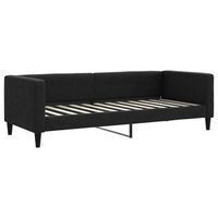 sofa cama  cama para adulto  sofa convertible sin colchon tela negro 80x200 cm