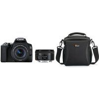 canon eos 250d dslr camera with ef-s 18-55 mm f35-56 iii lens ef 50 mm f18 stm lens  bag bundle black