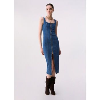 Liu Jo Vestidos Vestido midi en denim con cremallera para mujer