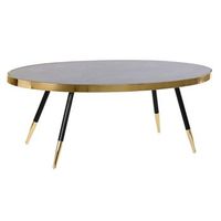 mesa centro acero cristal 110x50x415 simil marmol
