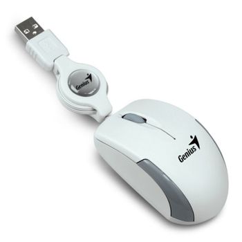 Genius Micro Traveler V2 Mini Ratón USB 1000 DPI Blanco