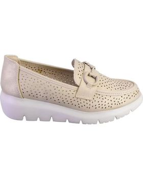 de AMARPIES 28581 MOCASINES DE MUJER PLATINO