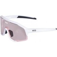 kask koo gafas de sol demos blancas fotocromaticas lente rosa fotocromatica