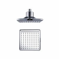 ducha mural cuadrada con luz led y 2 jets sined soffionedoccia led 4
