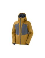 chaqueta de esqui salomon highland m brown