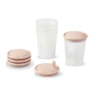 babyono recipientes para la leche y alimentos 200ml pack 4 unid