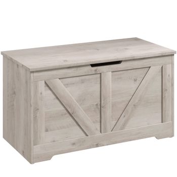 Baúl de almacenaje 80x40x45 cm gris
