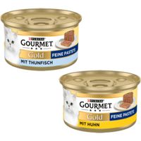purina gourmet gold mousse 48 x 85 g - pack ahorro - pack mixto ii atun  pollo