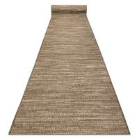 alfombra de pasillo sisal sion 5302 mezcla tejido plano marron 120 cm 120x800 cm