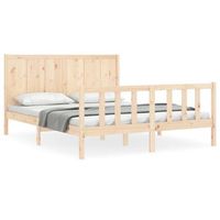 cama matrimonial  cama doble  estructura de cama de matrimonio con cabecero madera maciza cfw80354