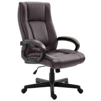 silla de oficina xl sparta imitacion cuero simil cuero marron 70x66x106 cm clp