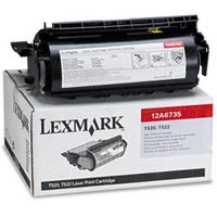 lexmark 12a6735 original black high capacity toner cartridge