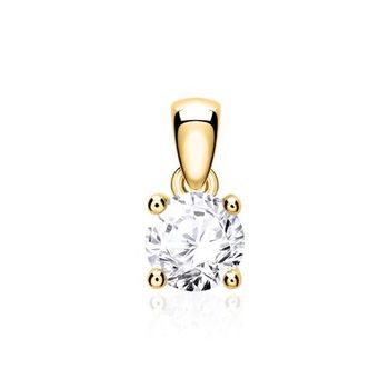 Colgante de diamantes para mujer en oro 14 quilates