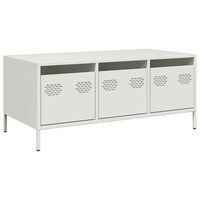 mesa de centro acero laminado en frio blanco 1015x50x435 cm