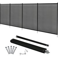 costway valla de seguridad para piscina de teslin pantalla para balcon ocultacion de 360x125cm barrera proteccion de piscina malla contra rayos uv