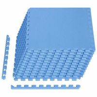 alfombrillas de piso 12 pcs azul 432 m espuma eva vidaxl