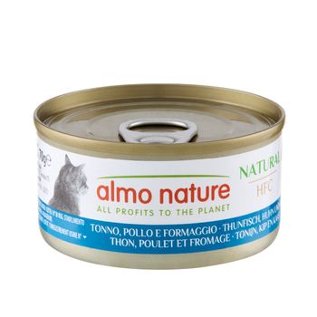 Pack Ahorro Almo Nature HFC Natural 24 x 70 g - Atún, Pollo y Queso