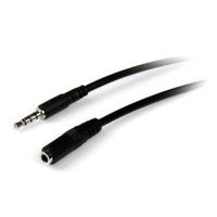 cable de 2m de extensian alargador de auriculares headset mini-jack 35mm 4 pines macho a hembra