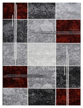 Alfombra Sinay rojo 80x150 cm