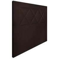 cabecero tapizado ares cabezal acolchado  tapizado en polipiel de alta gama  color chocolate  medida 155x110x5cm cama 150160 cm